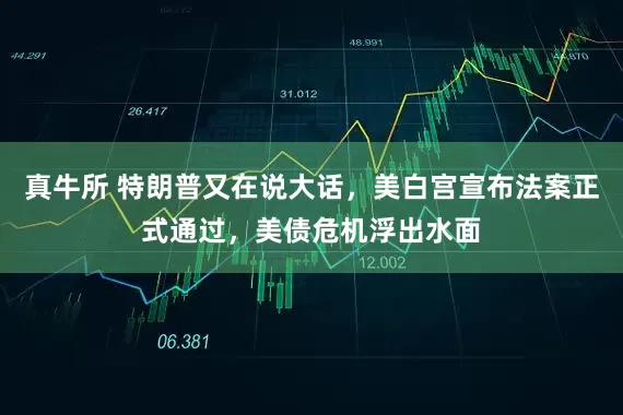真牛所 特朗普又在说大话，美白宫宣布法案正式通过，美债危机浮出水面
